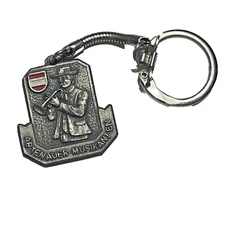 Vintage Austria Souvenir "Abtenauer Musikanten" Keychain Brooch, etc. - RARE 1"