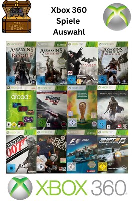 XBOX 360 SPIELE AUSWAHL SAMMLUNG COLLECTION GETESTET & GEPRÜFT OVP