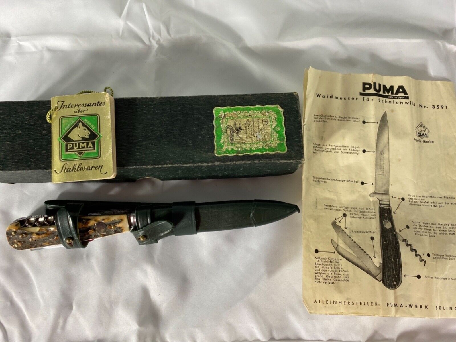 vintage puma-werk model 3591 knife