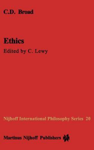 Ethics by C. D. Broad (1985, New Hardcover) - Picture 1 of 1