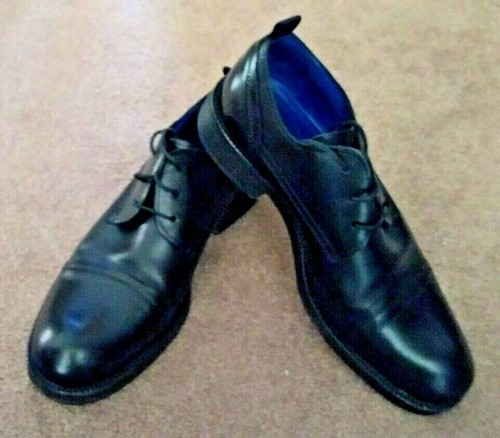 Men's Black Genuine Leather Dress Shoes 