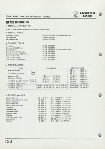 PDF Honda XL500S (79-82) Digital Service Repair Maintenance Manual XL 500 S PDF - Picture 19 of 23