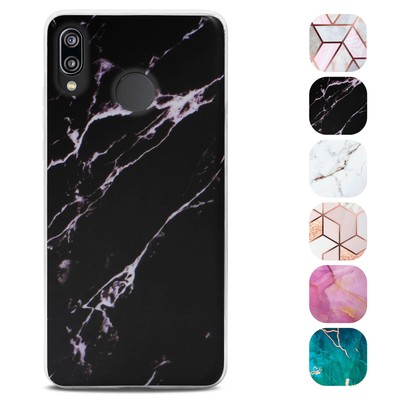 Handy Hülle für Huawei P20 Lite Case Marmor Optik Cover Schutzhülle Silikon Etui