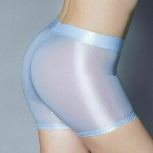 Womens Shiny High Gloss Boyshorts Boxer Briefs Shorts Panties Knickers Underwear - Picture 14 of 24