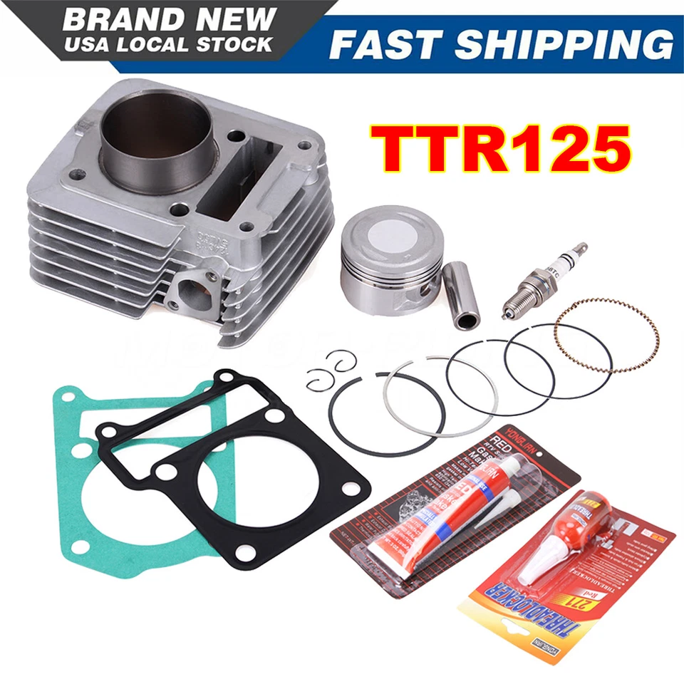 Nuevo para Yamaha TTR 125 TTR125E 2000-2009 Cilindro Pistón Anillos Juego de Extremo Superior Foto 2 de 4