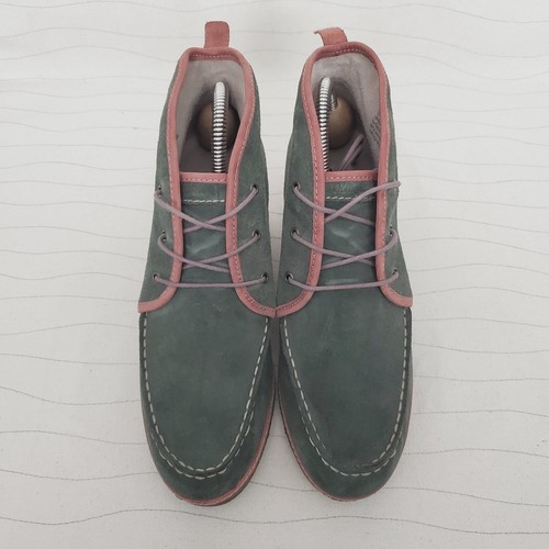 Olukai Womens Wali Wedge Green Suede Platform Moc Chukka Ankle Booties Size 8.5 - Picture 3 of 11