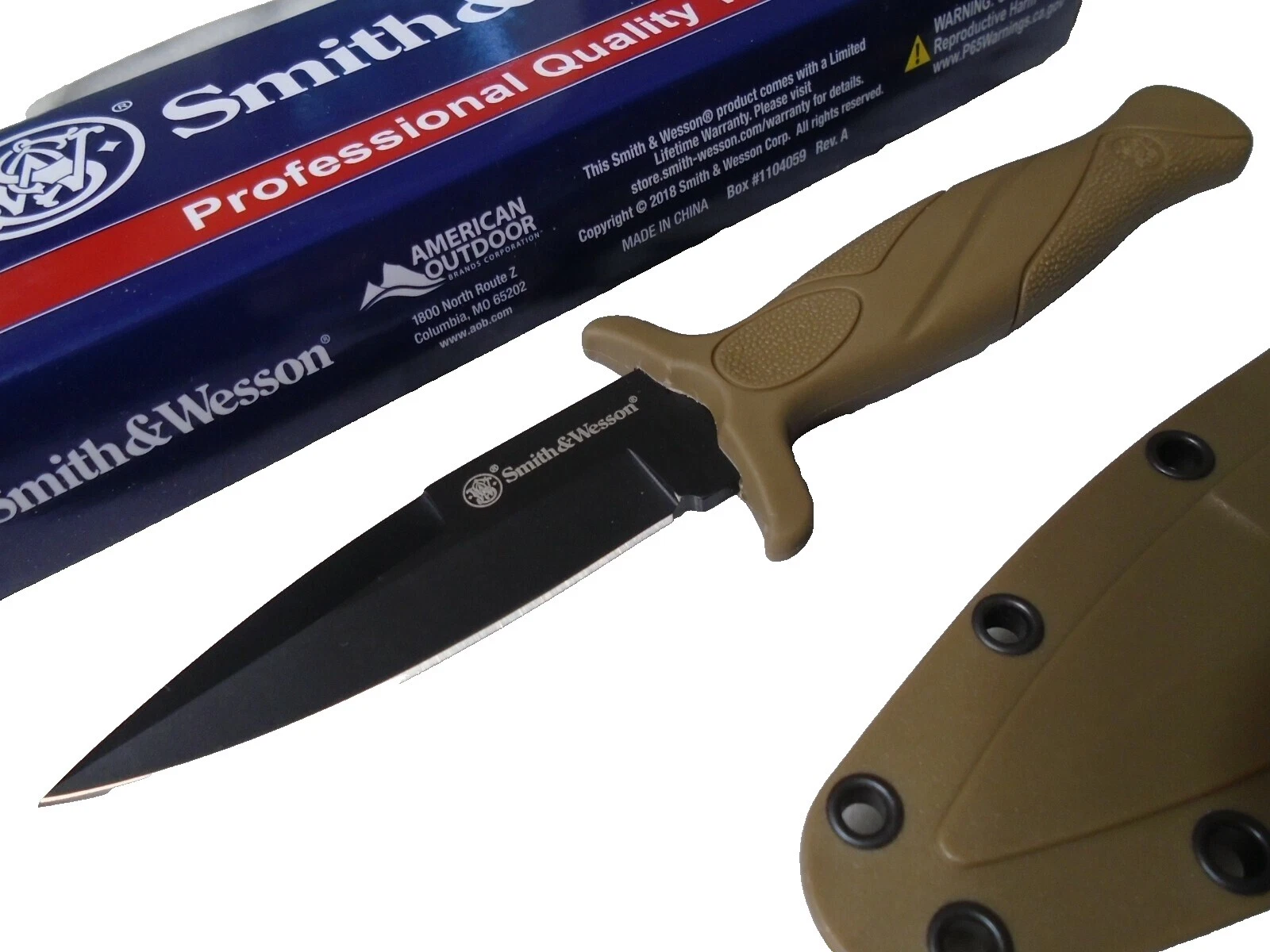 Smith & Wesson 橡胶处理日常携带收藏现代工厂制造直刀