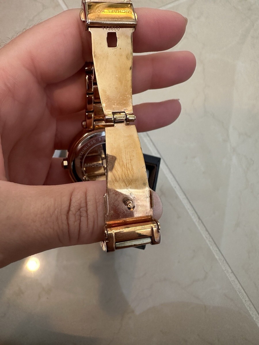 Michael Kors Women's Watch Rose Gold Chronograph Stopwatch
