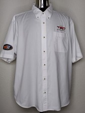 Toyota Racing Development Casual Button Down Pit Crew Shirt Embroidered TRD NHRA
