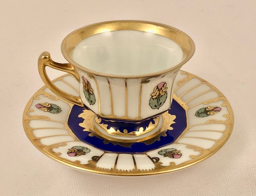 Rosenthal Demitasse Cup & Saucer, Hand Painted, Art Deco - Picture 4 of 10