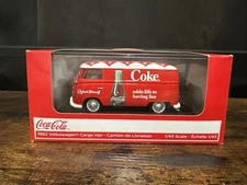 1962 Volkswagen Coca Cola Cargo Van Red 1/43 Diecast Model by Motorcity Classics