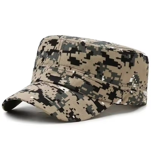 Camouflage Military Army Cap Men Flat Top Tactical Cadet Patrol Outdoor Hat Uk - Picture 6 of 10
