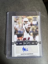Auto Martin Emerson 2022 Leaf Draft Autographs RC Rookie Card BA-ME1 Miss St!!. rookie card picture