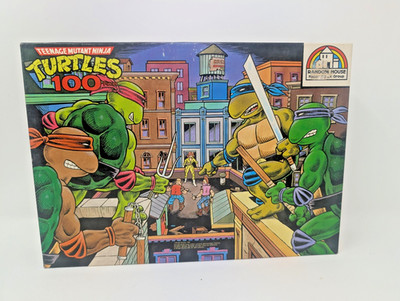 NEW SEALED! 1987 TMNT 100 Pc Rooftop Puzzle #08018 Vintage Ninja Turtles RoseArt