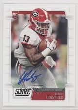 2019 Score Rookies Signatures Elijah Holyfield #357 Auto 2qw