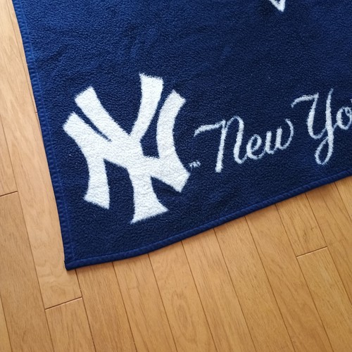 Vintage Biederlack New York Yankees World Series 2000 Decke Made In USA 76x53 - Bild 7 von 11