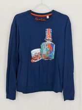 Sudadera Robert Graham Para Hombre Grande Calce Clásico Botella Whisky Time Gráfico Crew