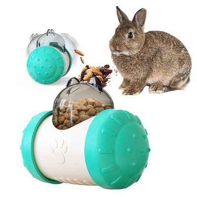 Interactive Treat Ball for Rabbits, Roll and Push, Use with Diced Carrot, Dri...