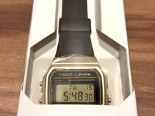 CASIO F-91WM-9AJH Black Gold Digital Watch Japan Limited Web Model F-91W New