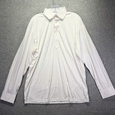 Collars  Co Dress Collar Polo Shirt Mens Large White Performance Stretch