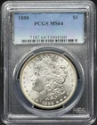 1888 P Morgan Silver Dollar PCGS MS-64