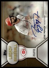 2019 Topps #LBA-JP Jose Peraza Legacy of Baseball Autographs Gold #/50