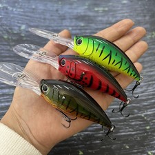 70mm 21g Floating Crankbait Fishing Lures Surface Minnow Swimbait for Seawater T