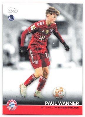 Paul Wanner 2021-22 Topps FC Bayern München Team Set BCM-PW FC Bayern Munchen NM