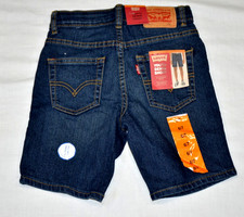 NEW Levi's Boys 511 Stretch Flexible Denim Jean Shorts Size 6/7 Adjustable Waist