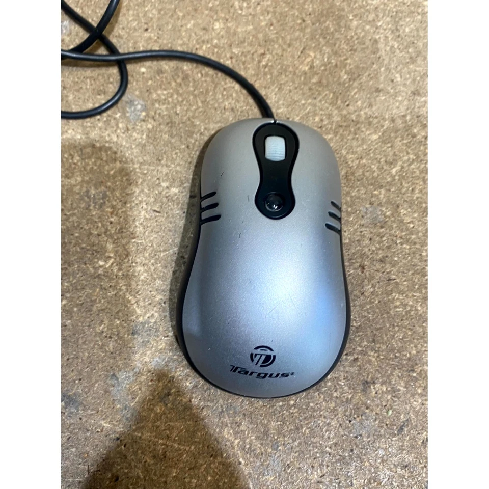 Targus AMU4302EUK Optical Mouse Grey Wired USB 3-Buttons Scroll Wheel for PC - Image 2 of 4