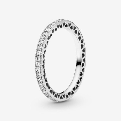 PANDORA, HEARTS OF PANDORA Ring Sterlingsilber Größe 54 190963CZ