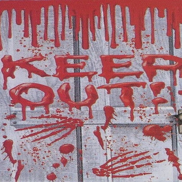 Halloween Keep Out Door Sign
