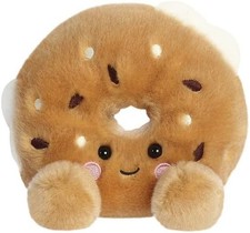 Aurora Palm Pals Brown Tony Everything Bagel 5" Super Soft Bean Toy Plush Neuf