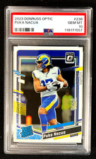2023 Optic PUKA NACUA #238 Rookie Card "Rated Rookie" PSA 10 GEM MT Rams
