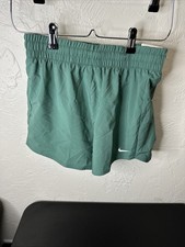 Nike Kids Running Shorts Elastic Waist Athletic Teal Green Large New With Tags