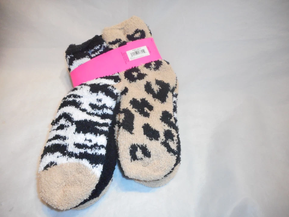 Betsey Johnson Mujer 6 Pares Marrón Multicolor Felpa Calcetines Zapato Talla 5-10 Foto 4 de 4