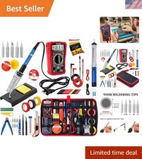 Kit Soldador, 60W Soldador Temperatura Ajustable 30 en 1, 5 Vendidos...