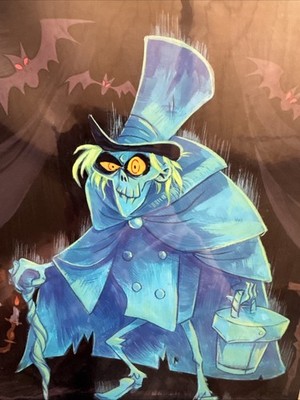 Disney Haunted Mansion Hatbox Ghost Montage 18 x 14 Art Print Bill