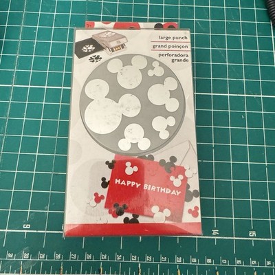 EK Tools Success Disney MICKEY MOUSE ICONS Paper Punch for Confetti Slim Lock