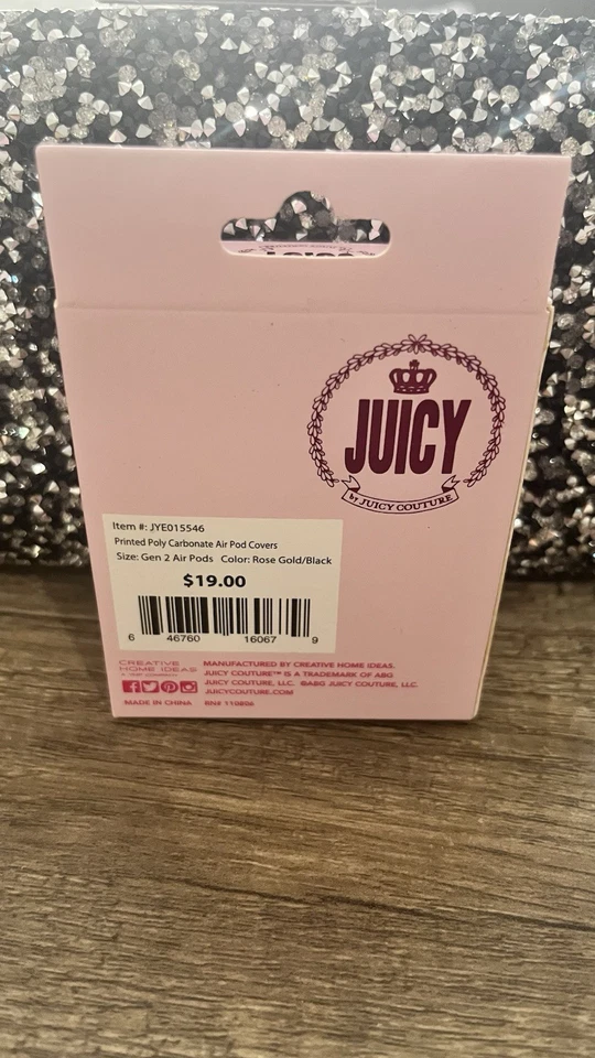 ✨💖 Estuche Juicy Couture Oro Rosa AirPods Gen 2 💎🎀 Elegante Cala Protectora 🎧🌸 Foto 4 de 4