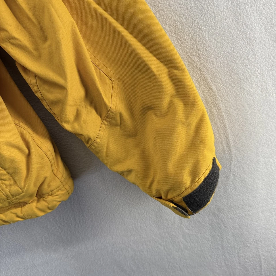 Vintage Abercrombie Fitch jacket Mens XL Yellow Zip Fleece Lined Ski Outdoor 90s - Image 2 of 4