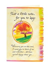 Blue Mountain Art Inspirational Greeting Card Just a Little Note for You To Keep