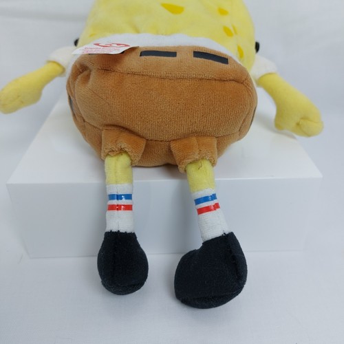 SPONGEBOB SMARTYPANTS TY 2010 Beanie Baby Seam Tag No Heart Tag 8" - Picture 8 of 8