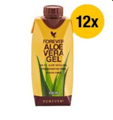 Forever Aloe Vera Gel Minis - 12 packs/0.33ml each. To GO size. KOSHER/HALAL