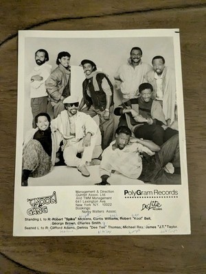 Kool & The Gang Vintage 1985 Polygram Records W/ Press Clipping On Back
