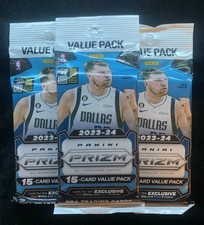 2023-24 Panini Prizm Basketball Sealed Value Pack Cello LOT of (3)