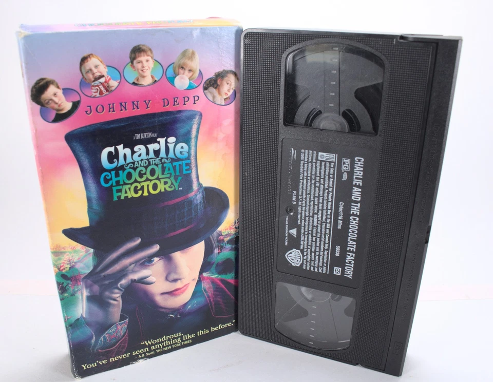 Charlie and the Chocolate Factory (2005, VHS) - Image 4 of 4
