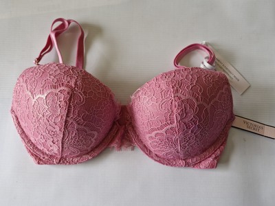 Victoria's Secret Dream Angels Push-up-BH rosa rosa Bügel UK 32C neu mit Etikett 