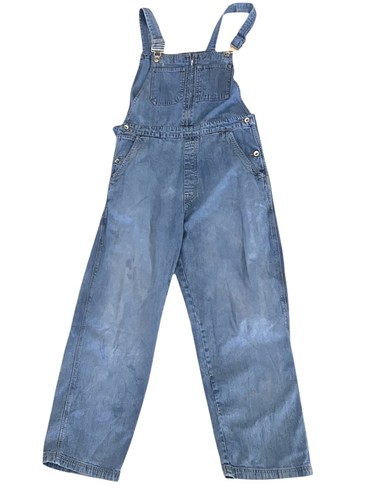 GAP Y2K Salopette denim anni 90 bavaglini L blu larghi dritti utility contadino - Foto 1 di 4
