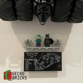 Wall Mount Display for LEGO Batmobile Tumblers Sets 76240 and 76023 